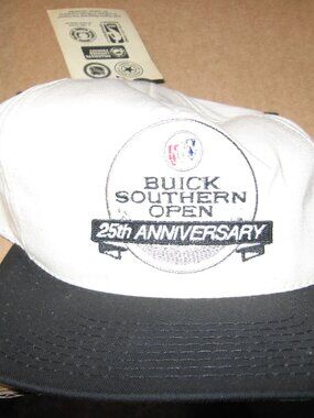 Buick Southern Open 25th Anniversary Golf Cap Black & White New w/ Tags